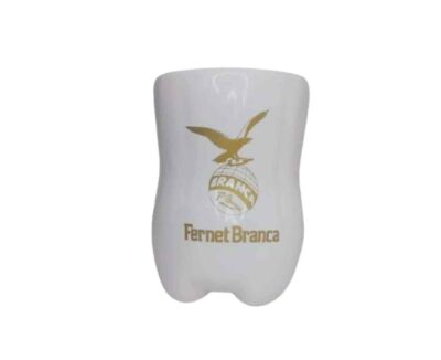 Vaso Fernet Branca Ceramica Blanco x6u