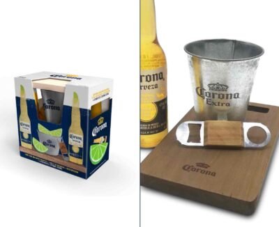 Set Corona Frapera + Porrones + Tabla + Destapador (Ago 2025) x75u