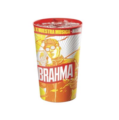 Vaso plastico Brahma musica x1