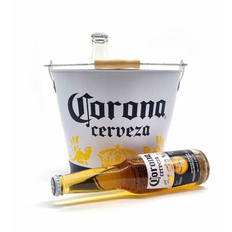 Frapera decorada Corona Extra transparente | venta mayorista Argentina