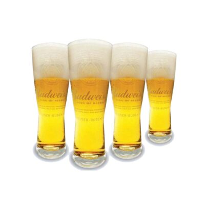 Vasos vidrio Bud 350 (Sueltos) x6u