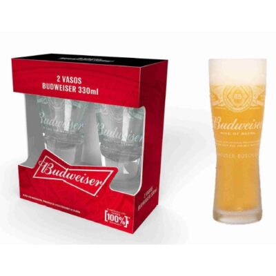 Two Pack Vasos Bud 350 (Va foto a parte, hay poco stock)