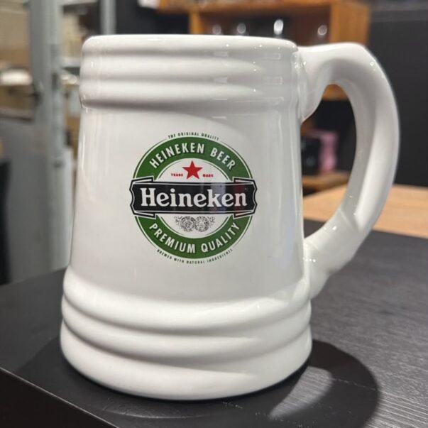 Chopp Ceramico Blanco Heineken x1