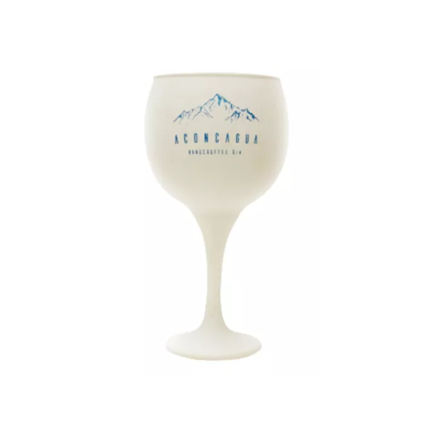 Copa gin blanca de vidrio grueso tipo globo | venta mayorista Argentina