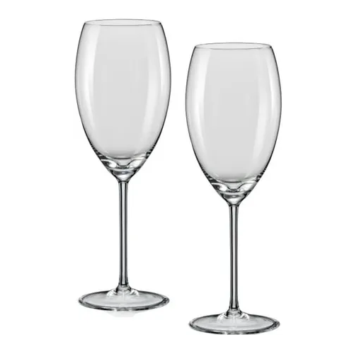 Two pack Copas Grandioso 450ml Crystal Bohemian en caja full color