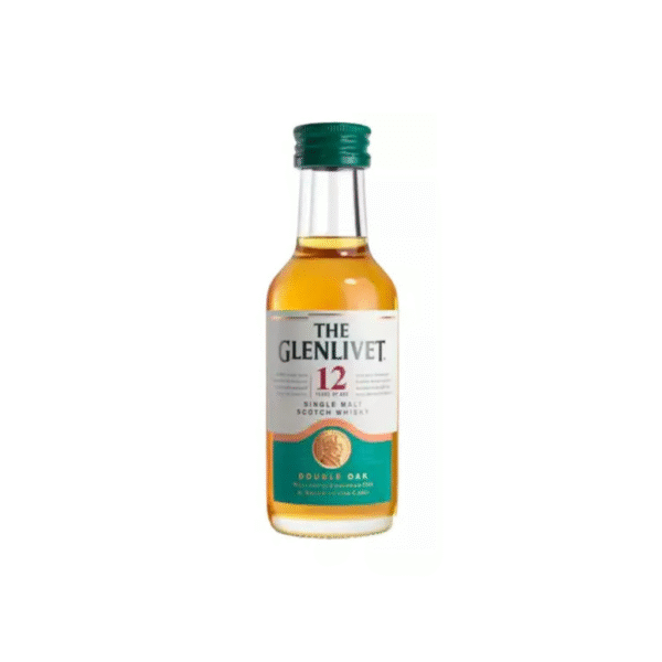 Bebida miniatura Glenlivet vidrio x5