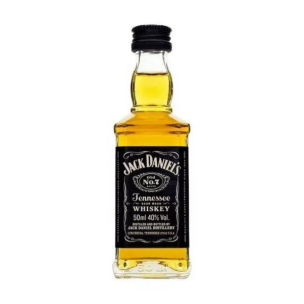 miniaturas Jack Daniels en botellas PET, whisky americano clásico