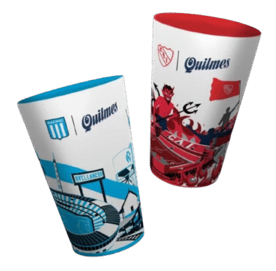 Vaso plástico Independiente con logo oficial