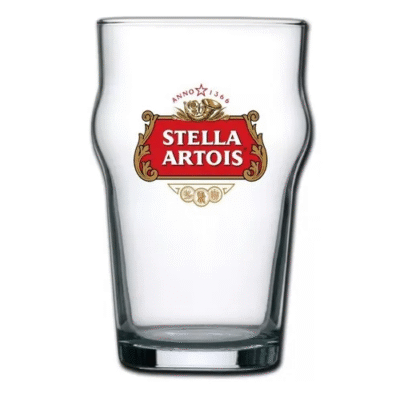 Vaso stout Stella Artois oficial de cerveza importada