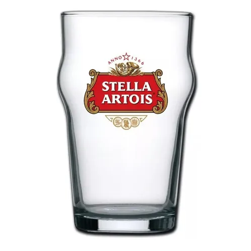 Vaso stout Stella Artois oficial de cerveza importada