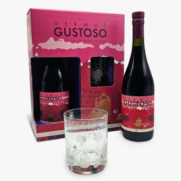 Gp Vermut Botella Gustoso Andes + Vaso Andes
