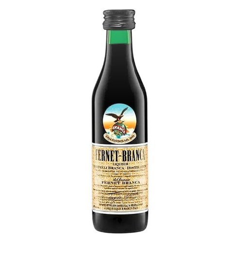 Bebida minatura Fernet Branca Vidrio