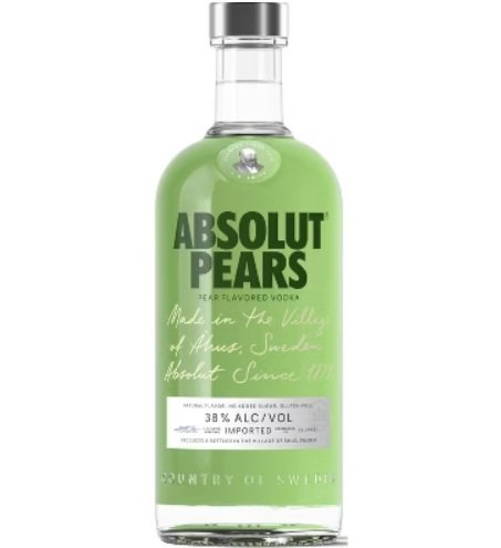 Bebida miniatura Absolut pears Vidrio
