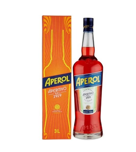 Botellón Aperol 3 lts con Caja