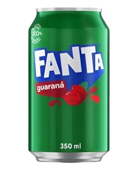 Lata Fanta Guarana 350cc x6u