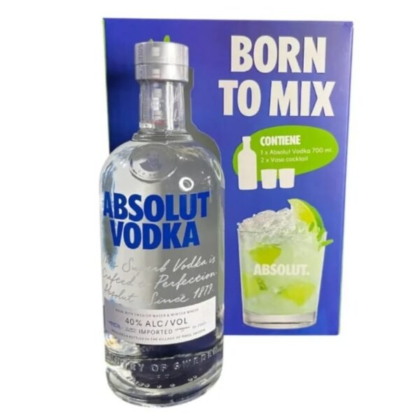 Kit Absolut (Absolut + 2 Vasos Absolut originales)