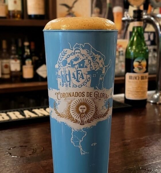Vaso Maracana Coronados de Gloria Celeste x12u