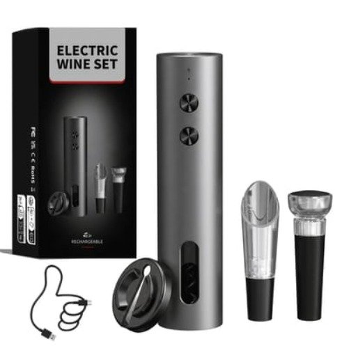 Sacacorchos Electrico con Usb Recargable