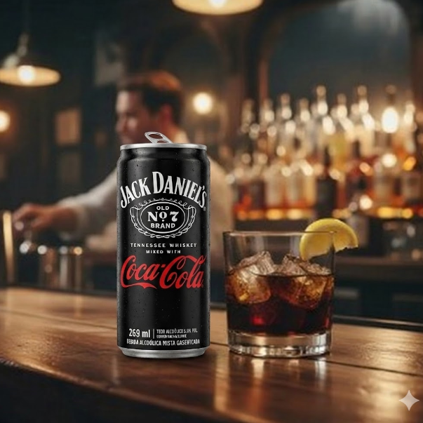 Lata Jack Daniels + Coca Cola 269ml x6u