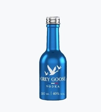 Bebida miniatura Vodka Grey Goose Aluminio