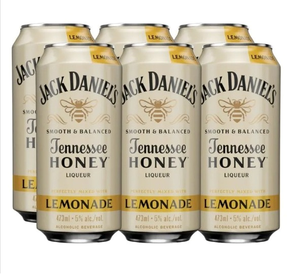 Lata Jack Daniels Honey + Limonada 330ml x12u