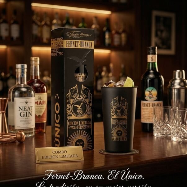 Kit Branca Especial (Caja Edicion Limitada +Vaso Branca Negro 600)