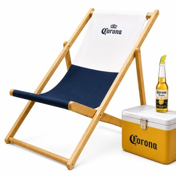 Reposera Madera Corona Plegable